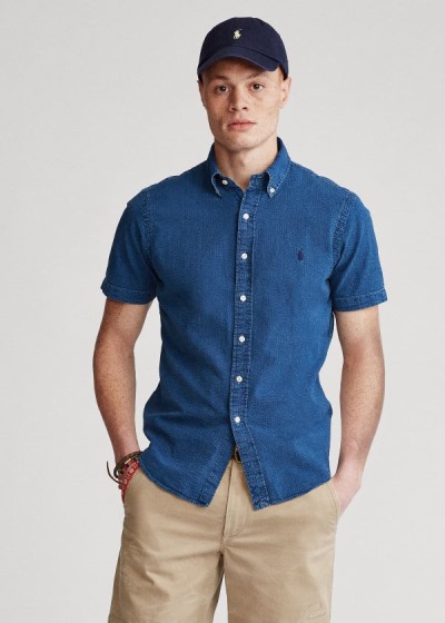 Men's Polo Ralph Lauren Lightweight Seersucker Shirts | 089213OKI